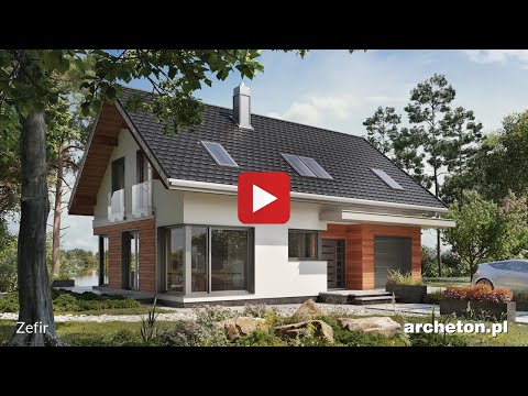 Projekt domu Zefir - archeton pl - z użytkowym poddaszem 161,9 m2