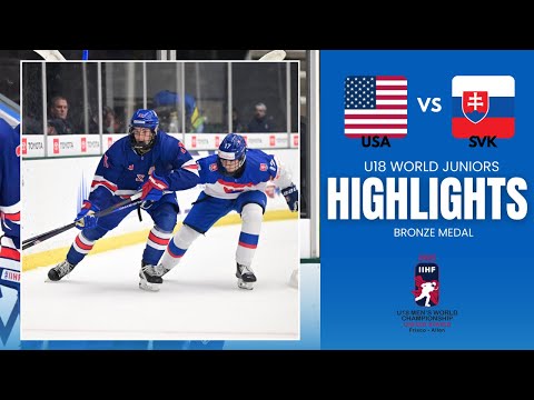 USA vs Slovakia | 2025 IIHF U18 Men’s World Championship Bronze Medal Highlights