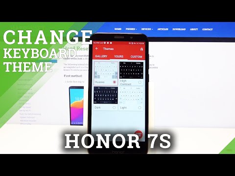 How to Change Keyboard Theme in Honor 7S?