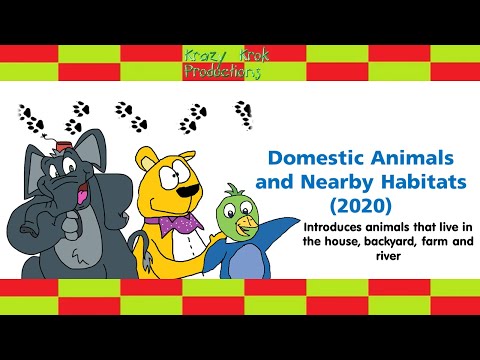 Krazy Krok Productions - Learning Domestic Animals (2020) - Animal Names and Sounds with Puppets