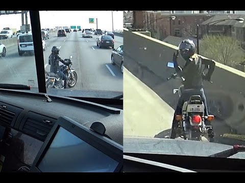 Driver who 'gives a truck' saves stranded biker