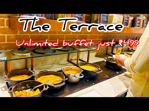 The terrace unlimited buffet hazratganj Lucknow || Price,Timing ऑल detailed vlog