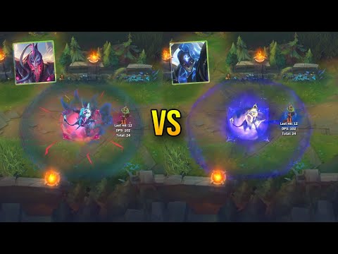 Primordian Bel'Veth vs Cosmic Matriarch Bel'Veth Skin Comparison - League of Legends