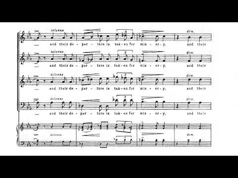 The Souls of the Righteous - Herbert Murrill (score video)