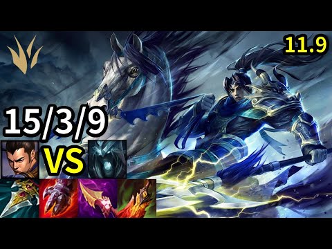 Xin Zhao Jungle vs Karthus - KR Master | Patch 11.9