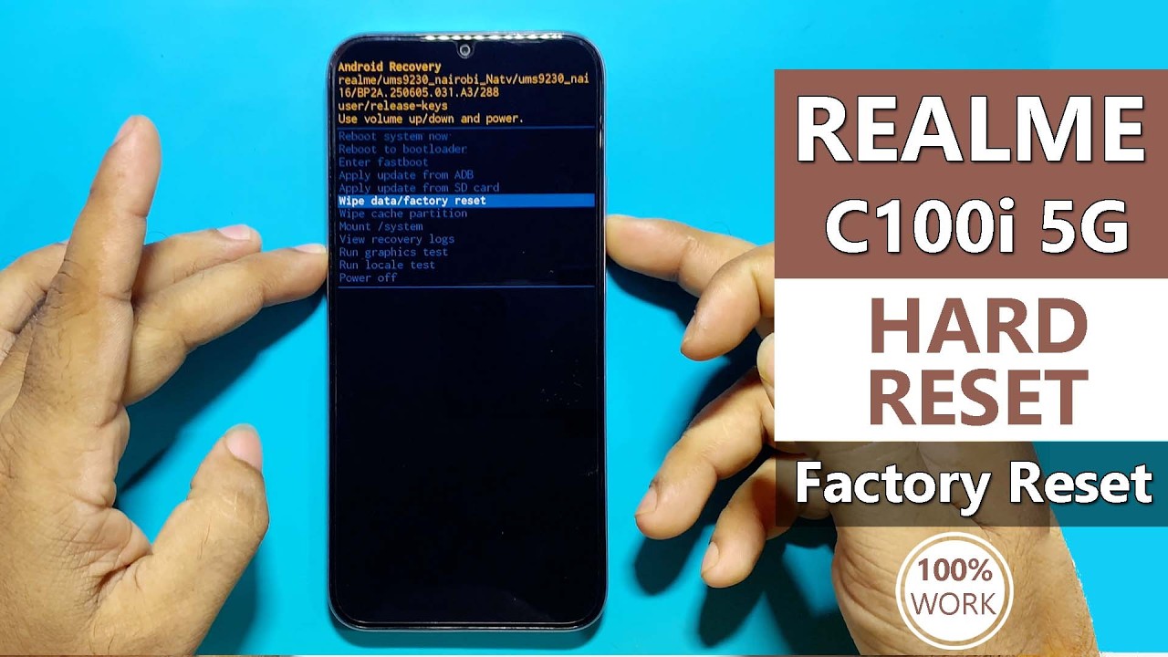 How to Factory Reset Realme C100i | Realme C100i Hard Reset | Realme C100i Fix Forgotten Password |