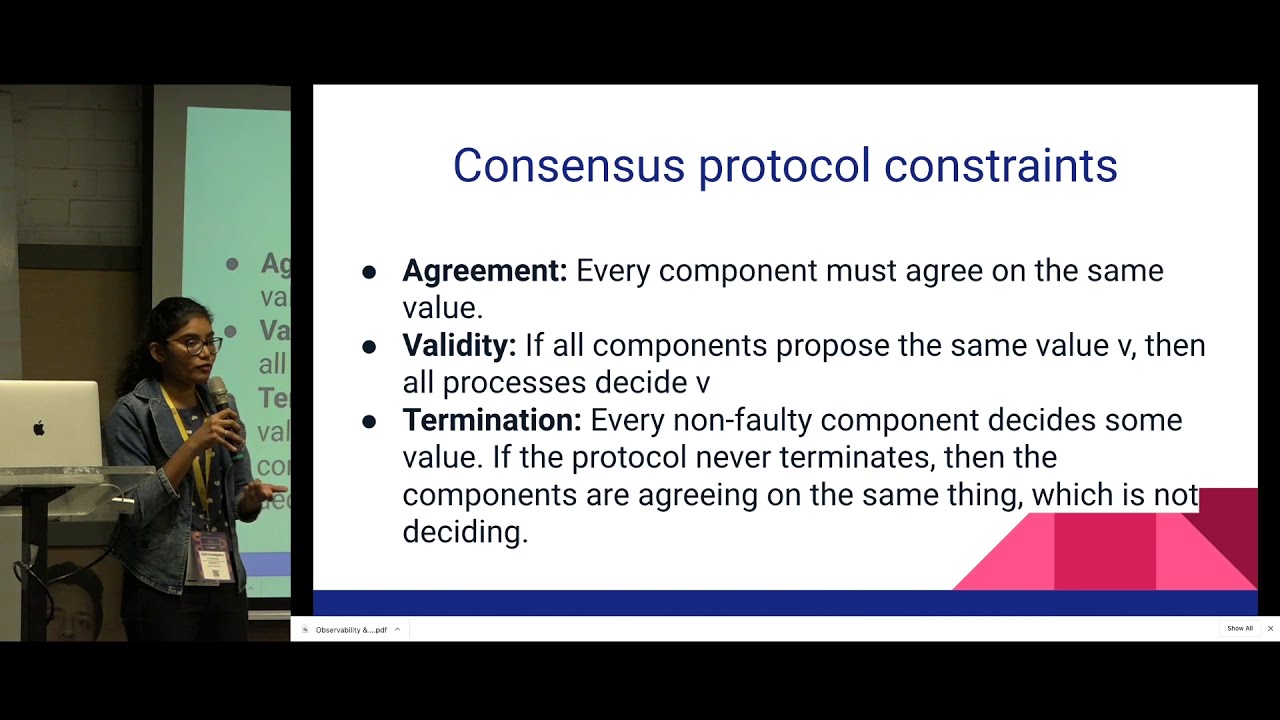 Consensus problem in distributed systems