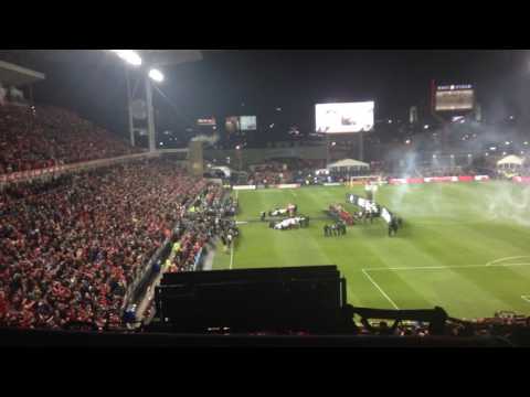 MLS Cup Final Toronto FC vs Seattle Sounders Canadian National Anthem & Flyover