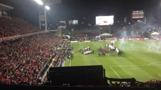 MLS Cup Final Toronto FC vs Seattle Sounders Canadian National Anthem & Flyover