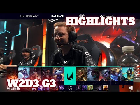 SK vs KOI - Highlights | Week 2 Day 3 LEC Winter 2023 | SK Gaming vs KOI W2D3