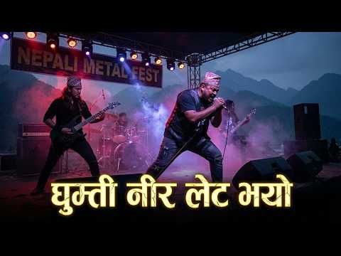"Ghumti Nira Late Bhayo (Metal Cover) - Extreme Nepali Rock | घुम्ती नीर लेट भयो"