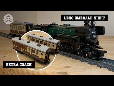 Build an extra coach for Lego 'Emerald Night' train set