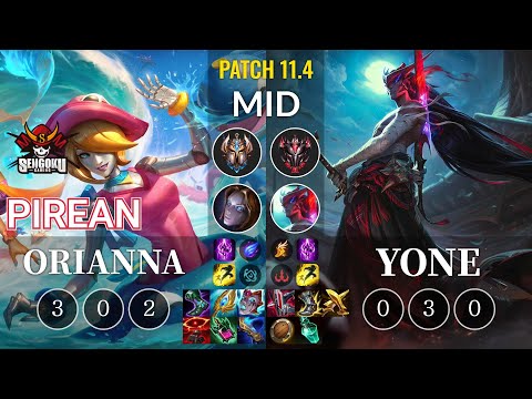 SG Pirean Orianna vs Yone Mid - KR Patch 11.4
