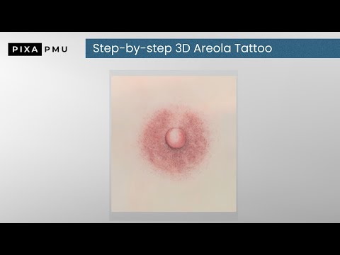 3D Areola Tattoo step-by-step | paramedical technique for PMU artists 