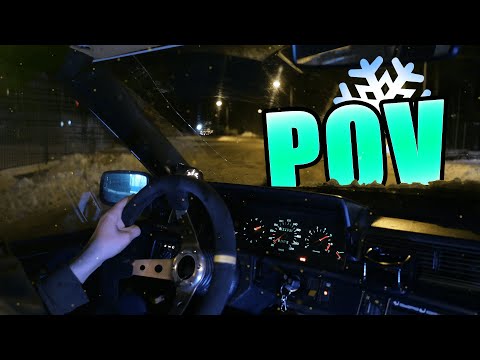 Swedish Snow Drifting: POV Experience in a Volvo 740!