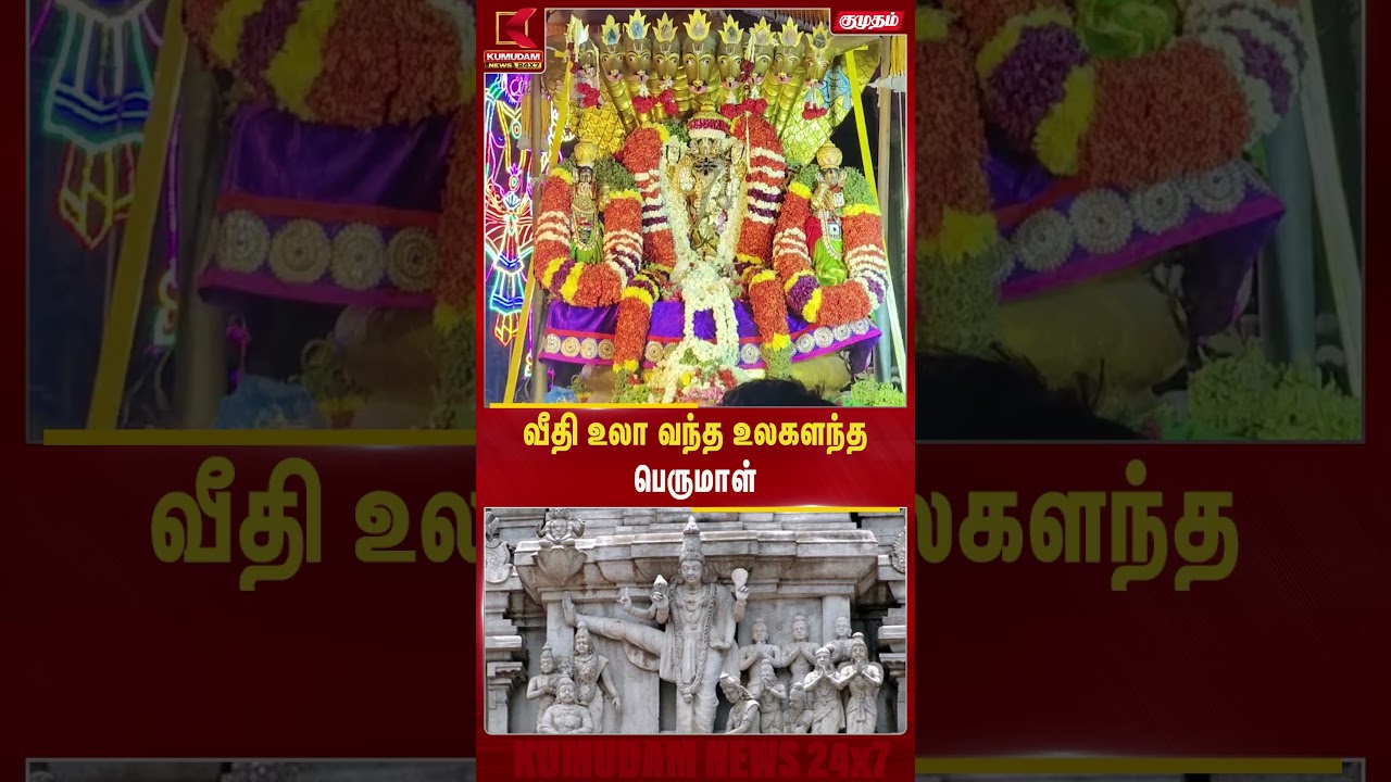 வீதி உலா வந்த உலகளந்த பெருமாள் |Kallakurichi | Ulagalantha Perumal | Thirukovilur | Temple | #shorts