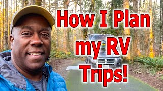how i plan my rv trips in my winnebago travato in 2025