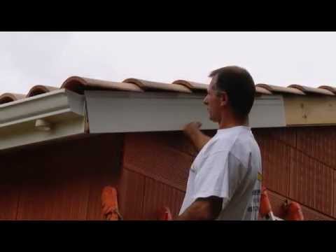 pose habillage de planches de rives en alu à visser