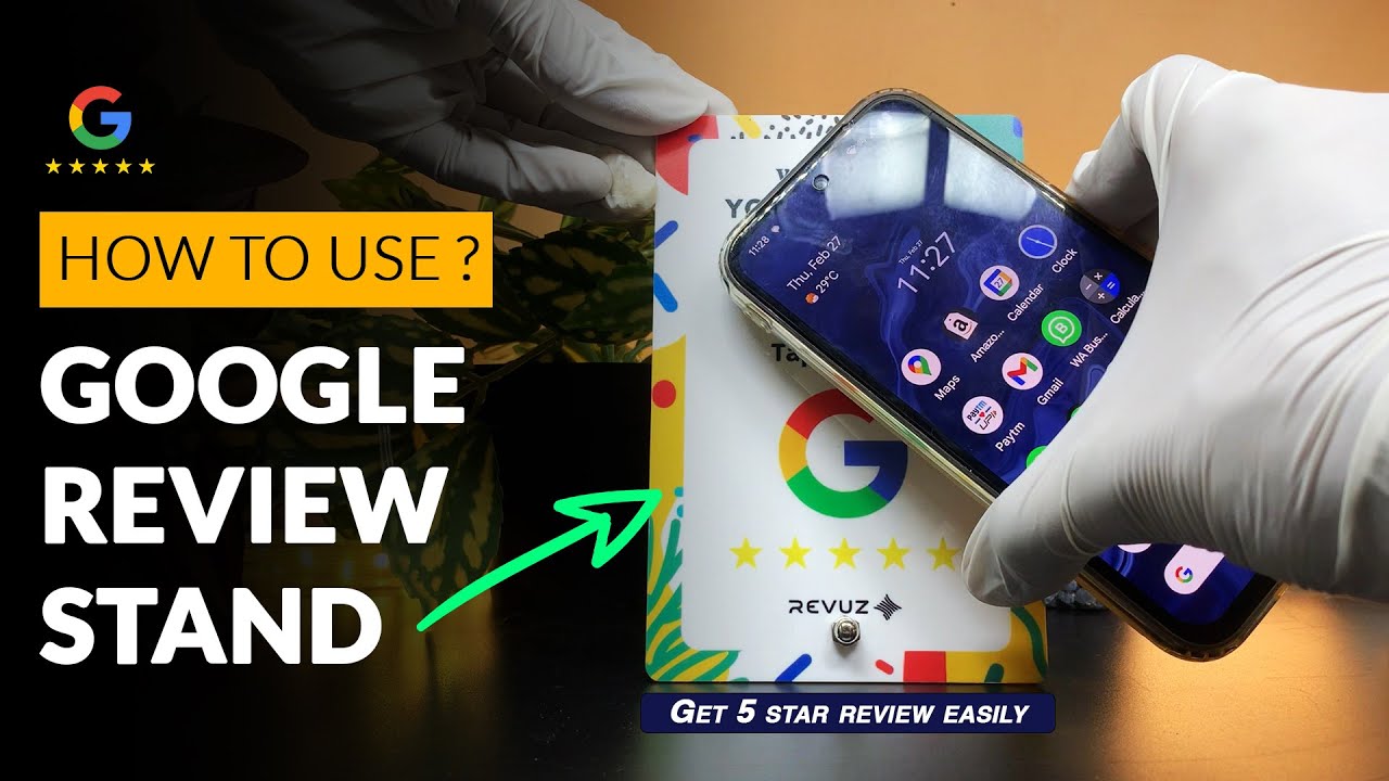 How to Get More Google Reviews using NFC & QR Stand | Revuz