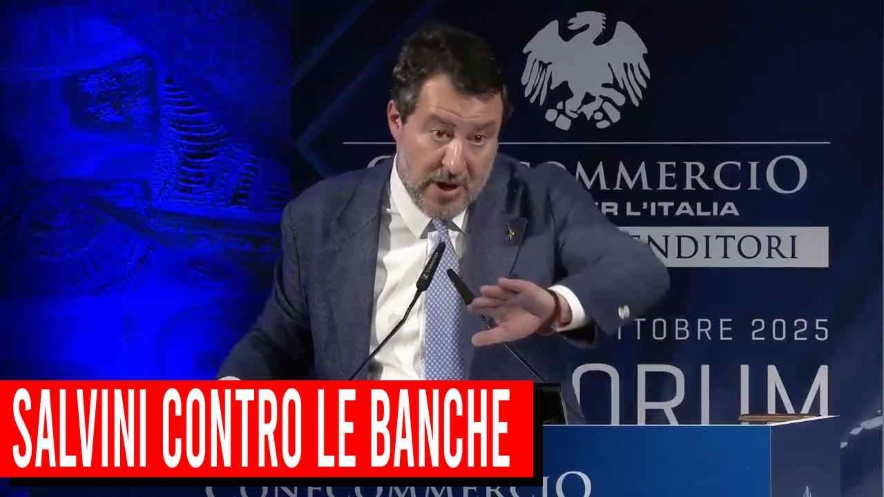 SALVINI CONTRO LE BANCHE: "IN ITALIA TUTTI POSSONO PIANGERE TRANNE LE BANCHE"