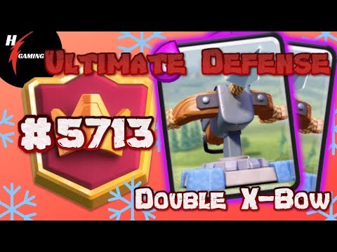 Xbow Ice Wizard Deck Ladder Pushing to The Top 6k Global - ULTIMATE DEFENSE With DOUBLE XBOW