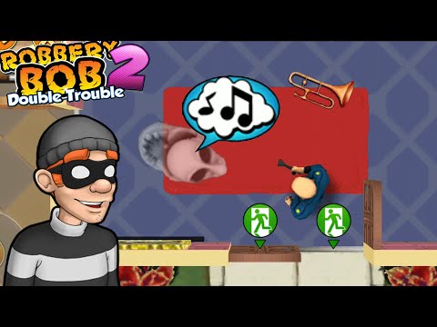 Robbery Bob 2 - Bald Guard Ft Costume Gameplay All levels #14