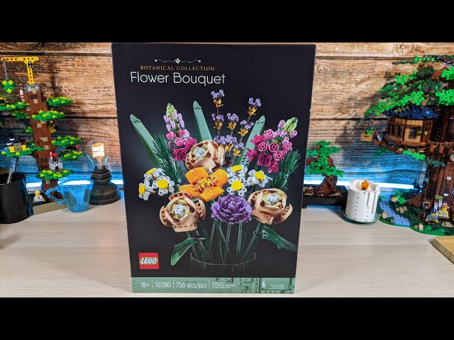 Vídeo relacionado con LEGO Botanicals Flower Bouquet - Artificial Flowers Set for Adults Incl. Roses, Snapdragons, Poppies, Asters & Daisies - Home Decor Gift Idea for Women and Men - Botanical Collection - 10280