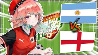 【WATCHALONG】ARGENTINA vs ENGLAND who will win my heart!?【Kiara's Football Fever Frenzy】