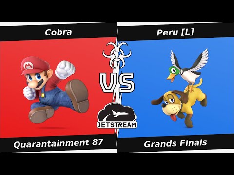 Quarantainment 87 Grands Finals - Cobra (Mario) Vs Peru [L] (Duck Hunt) - SSBU
