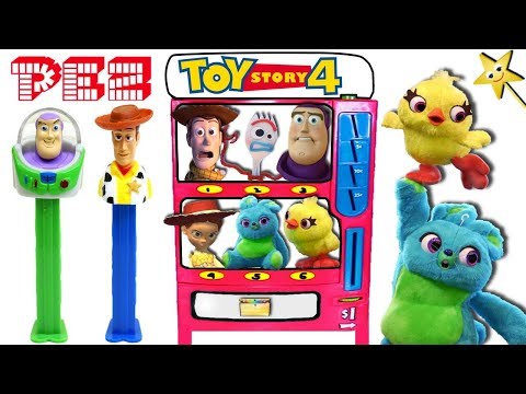 TOY STORY 4 PEZ Candy Machine Game w/ Toy Story PEZ Dispensers, Candy, Toys & Surprises