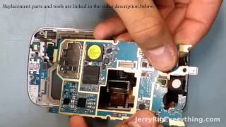 Samsung Galaxy S4 Mini screen repair, charging port fix, compelete tear down video
