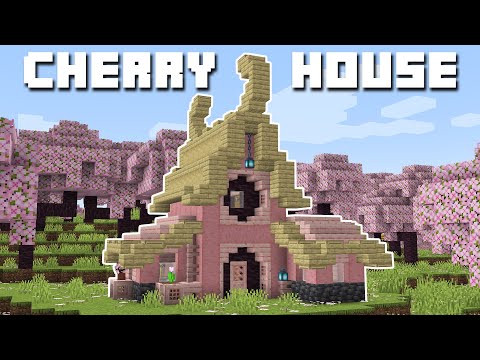 ItsMarloe - Minecraft 1.20 - Cherry Wood House Tutorial (How to Build)