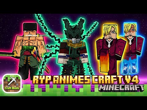 Unlock 3 New Characters with RYP Animes Craft V4 Addon Upgrade!