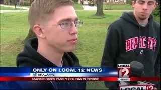 Marine gives family holiday surprise