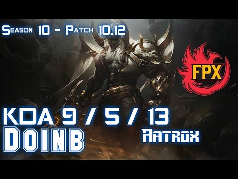 FPX Doinb AATROX vs PANTHEON Mid - Patch 10.12 KR Ranked