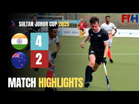 India Vs New Zealand Hockey Match Highlights 2025 | Sultan of Johor Cup 2025