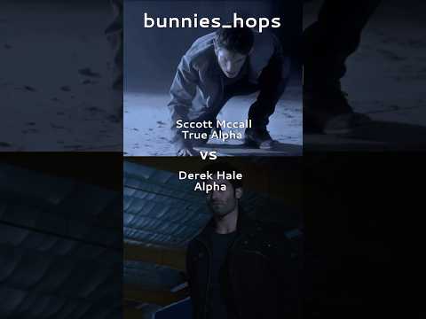 derek hale (alpha) vs scott mccall #teenwolf #bunnies_hops