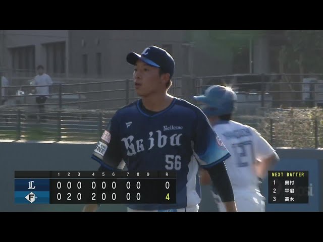 【ファーム】ライオンズ・宮澤太成 この回のアウトを全て三振で奪う!!   2024年9月20日 北海道日本ハムファイターズ 対 埼玉西武ライオンズ