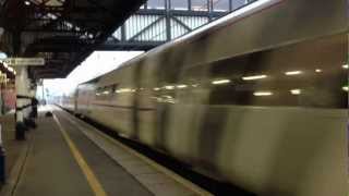 preview picture of video 'Skyfall Train goes through Grantham Station'