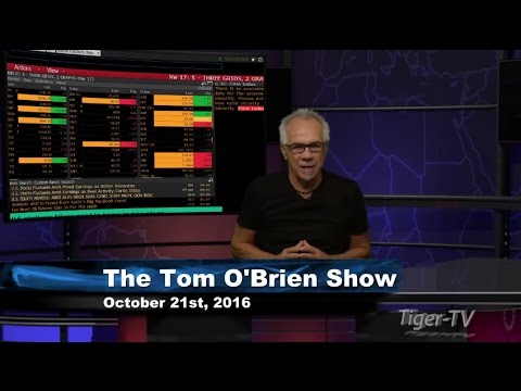Daily Stock Market Recap by Tom O'Brien October 21st