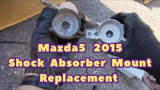 2015 Mazda5 Left Rear Shock Absorber Mount Replacement