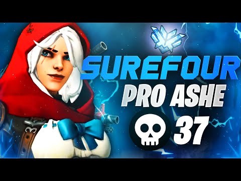 Surefour Top 500 Ashe and McCree gameplay! 37 elims! [ Overwatch Season 27 Top 500 ]