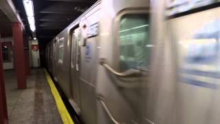 preview picture of video 'IND Hillside Avenue Local: Jamaica-179th Street bound R-160A-2 F local train leaving Parsons Blvd!'