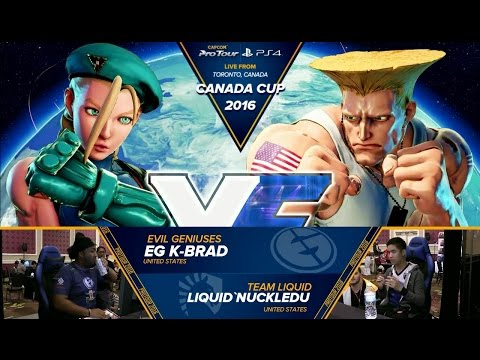 K-Brad (Cammy) vs NuckleDu (Guile) - Top 16 - Canada Cup 2016