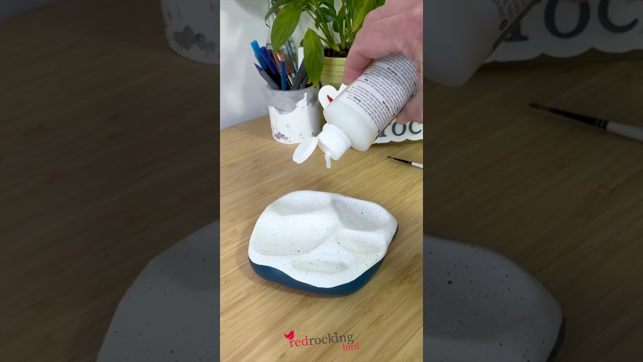 NO RESIN paint palette with AIR DRY CLAY made easy  #airdryclay