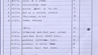 Class 12(Plus two)Computer practical record INDEX.kerala state syllabus Malayalam #computerscience