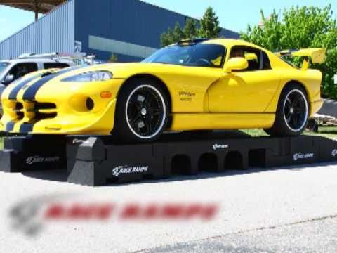 The Portable Pit Stop - Mobile Vehicle platform by Race Ramps