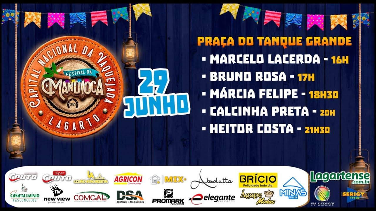 AO VIVO: Festival da Mandioca 2025 | 5º Noite #márciafellipe #heitorcosta #calcinhapreta