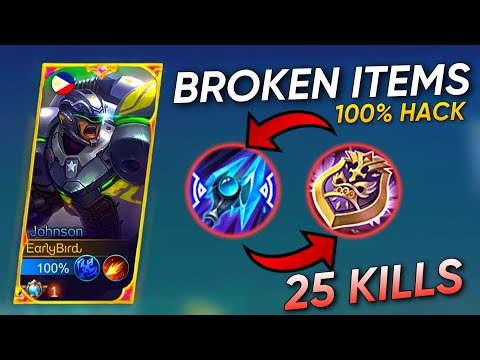NEW JOHNSON 25 KILLS (100% BROKEN DMG😱) TEACH THE TRASHTAKERS A  LESSON ~ Mobile Legends: Bang Bang