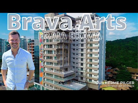 Apartamento no Ed. Brava Arts by Romero Britto na Praia Brava - vídeo